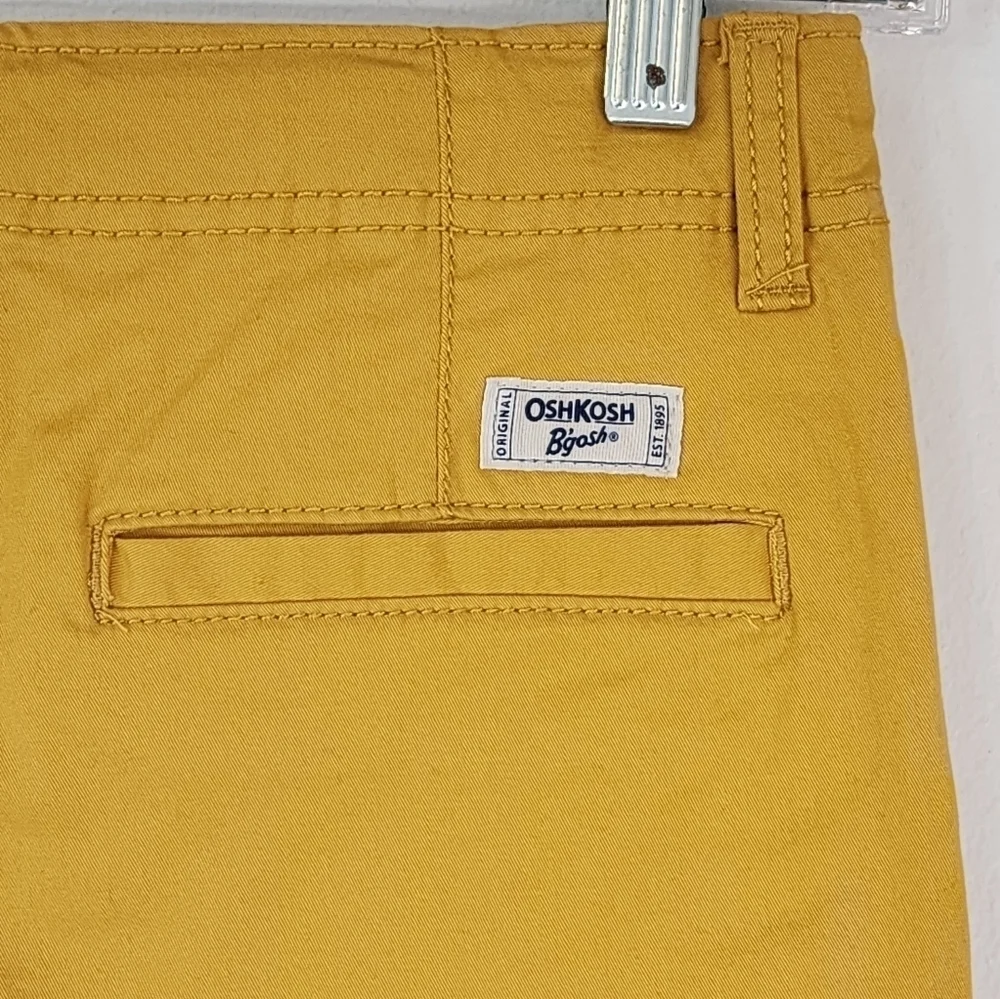 OshKosh B'gosh Boys Shorts Yellow Adjustable Waist NWT Size 10